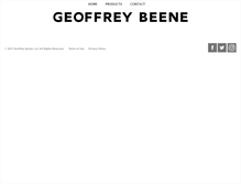 Tablet Screenshot of geoffreybeene.com